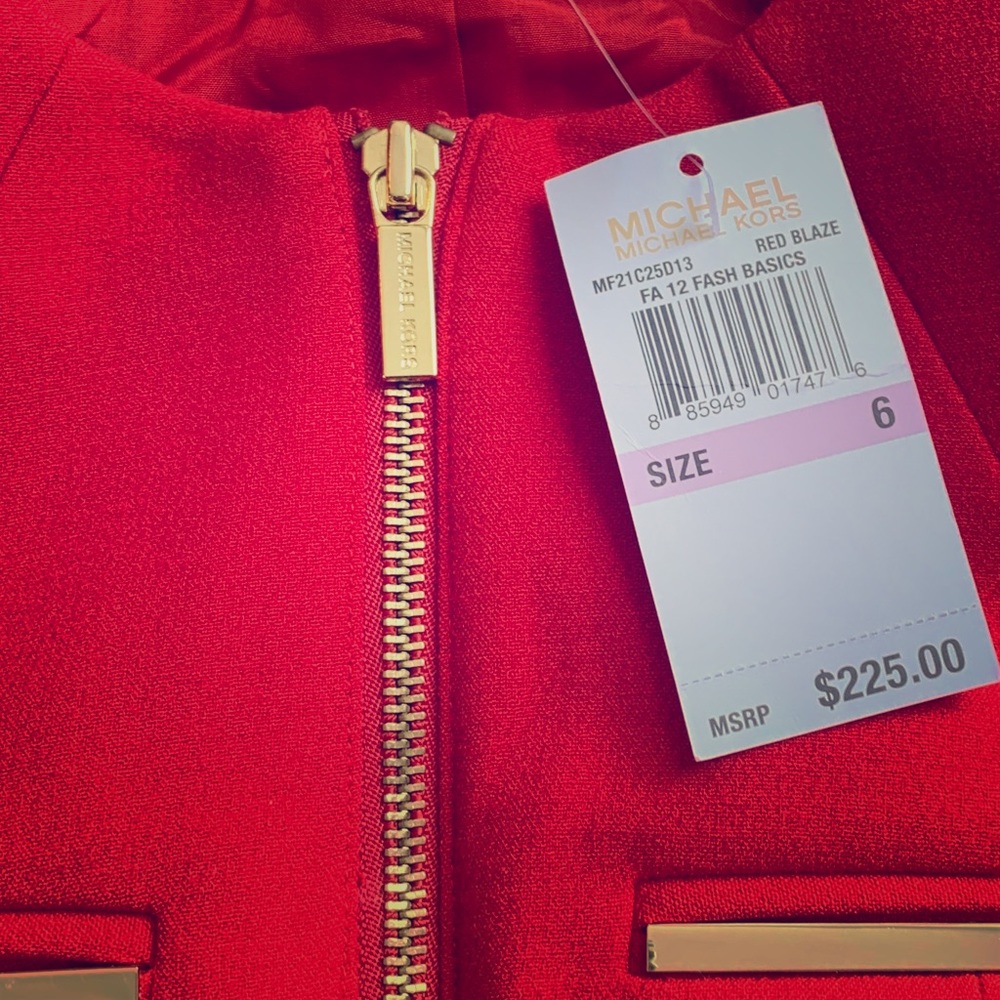 Michael Kors Red Jacket. NEW!